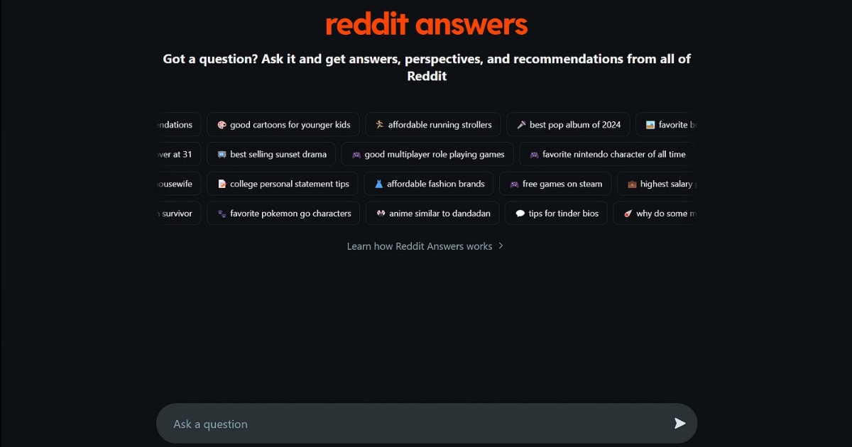 Reddit Tests an "Ask" Tab and Product Deep Dives in Its AI Search 